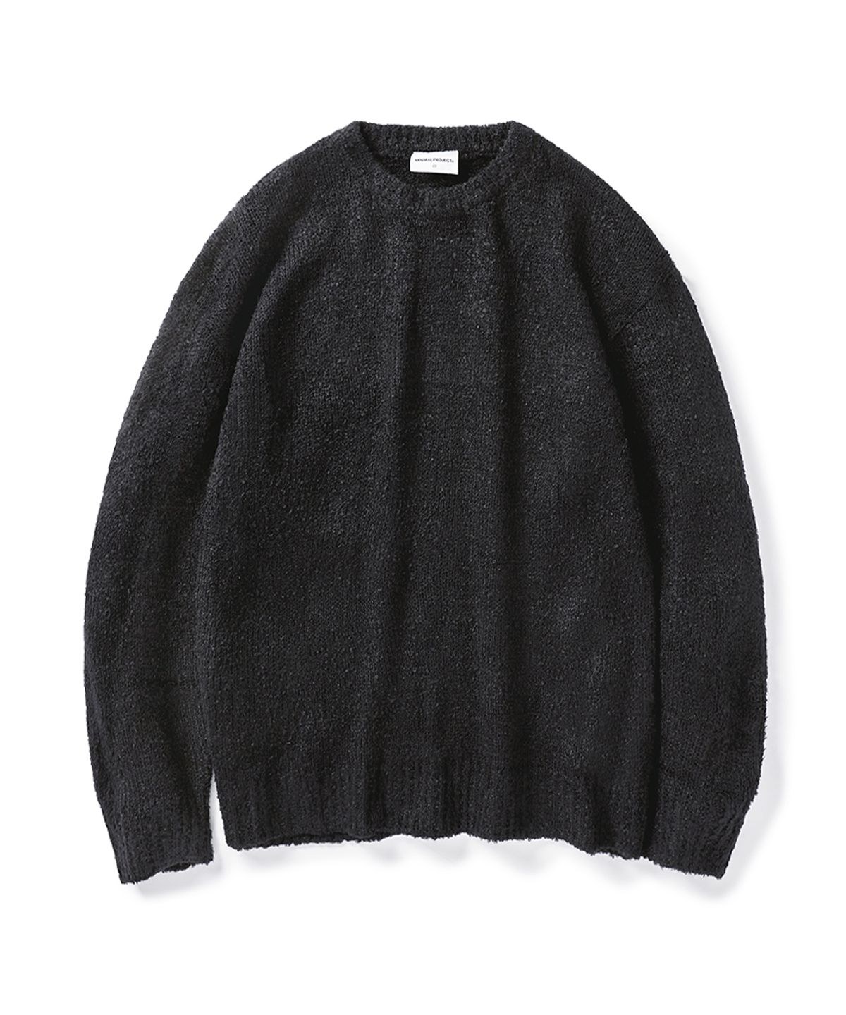 미니멀프로젝트(MINIMALPROJECT) 부클 라운드 니트 MNT104 [BLACK]