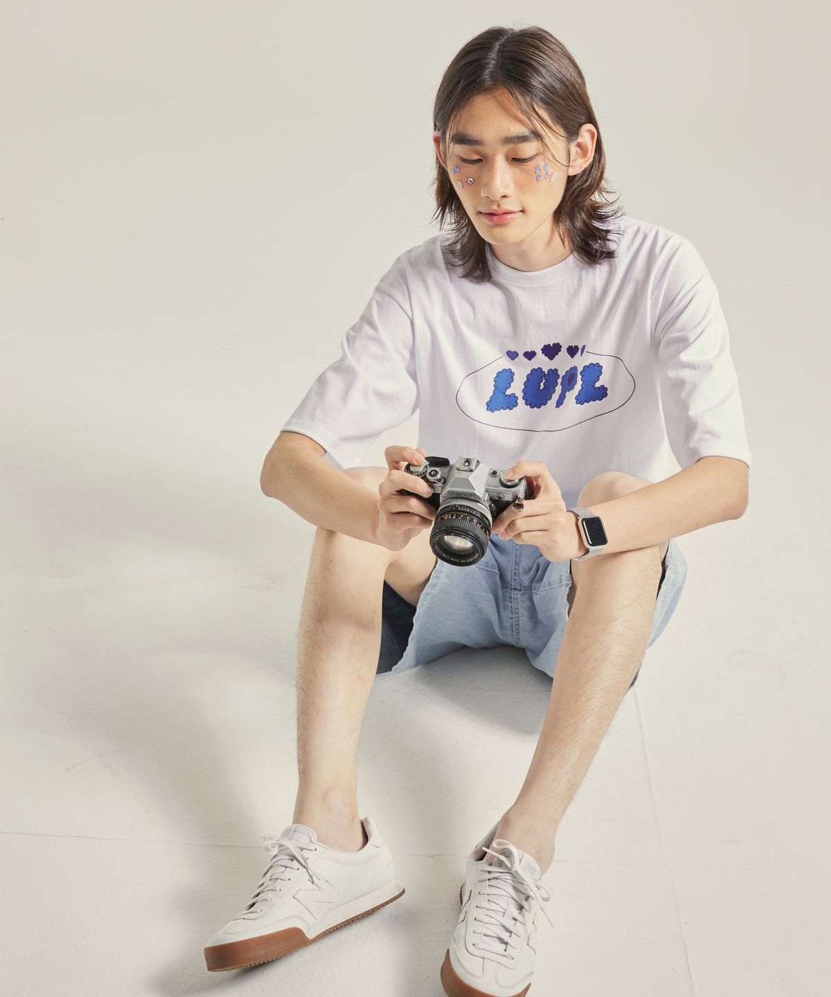 러플(LUPL) 하트 로고 티셔츠 화이트