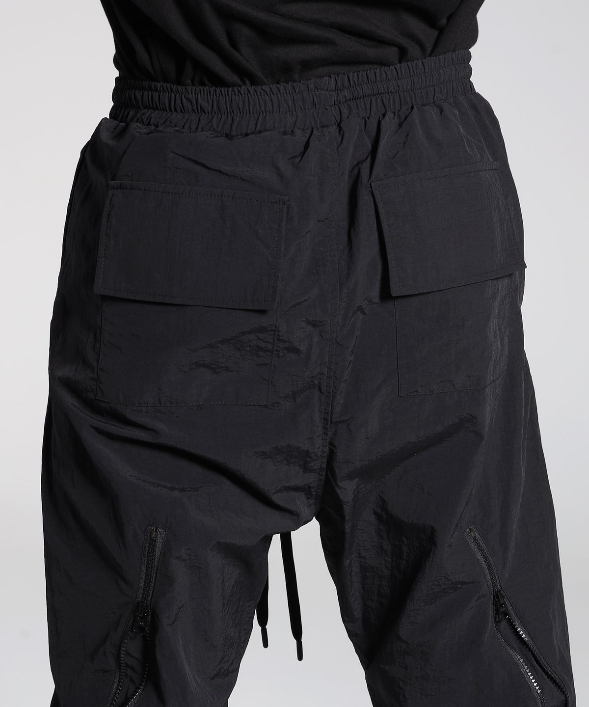 나우바우(NOWBAU) 패스티시 듀얼 인테그럴 팬츠 t-2 (지퍼오픈 블랙원단 배색)