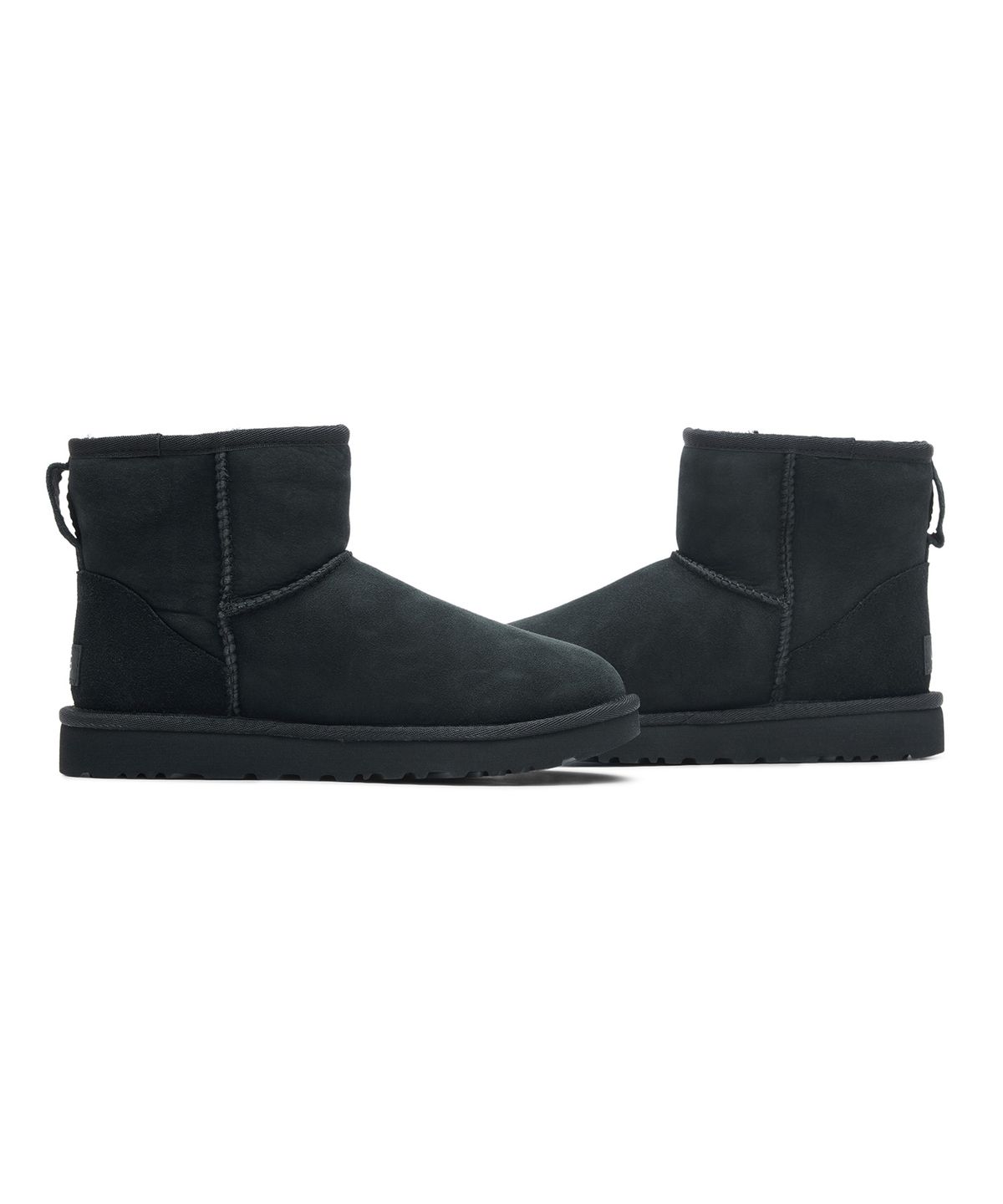 어그(UGG) [WOMEN] 오버로크 스티치 미니 부츠 (클래식 미니 ll) - 블랙 / 1016222BLK