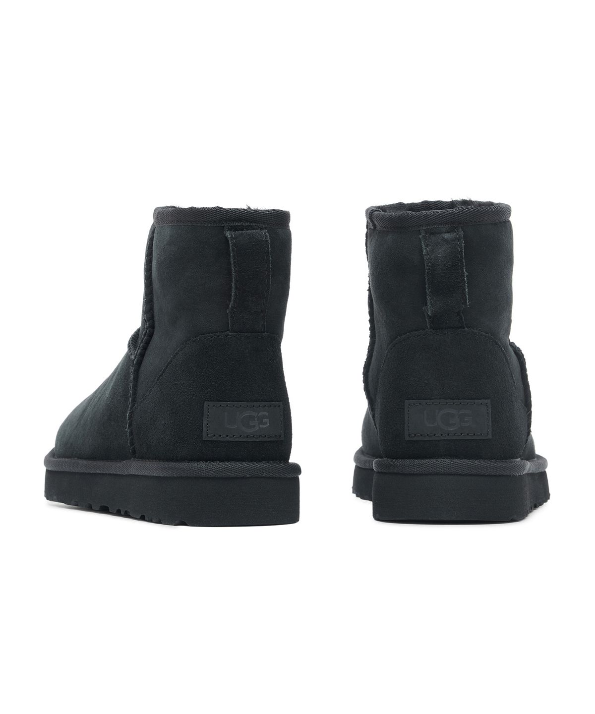 어그(UGG) [WOMEN] 오버로크 스티치 미니 부츠 (클래식 미니 ll) - 블랙 / 1016222BLK