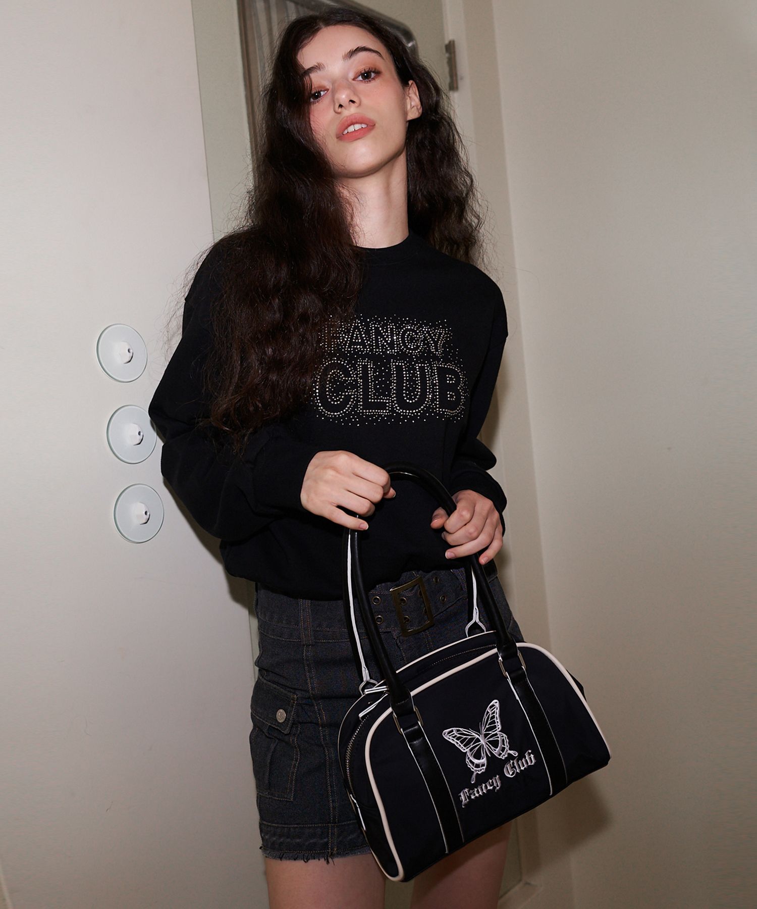 ☆NASTY FANCY CLUB☆ NF Bylinic Bowling Shoulder Bag GRAYF22 MUSINSA | FANCY CLUB [NF] Byrinic Bowling Shoulder Bag