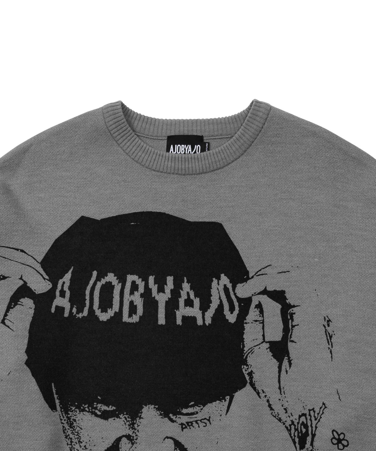 아조바이아조(AJOBYAJO) MUIL Oversized Sweater [GREY]