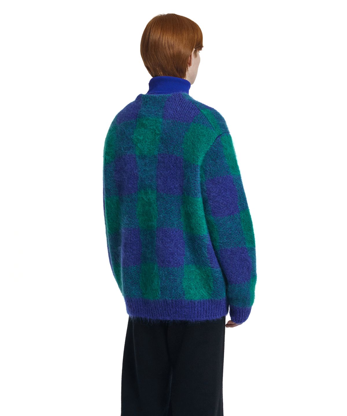 트렁크프로젝트(TRUNK PROJECT) Check Zip-Up Cardigan_Blue