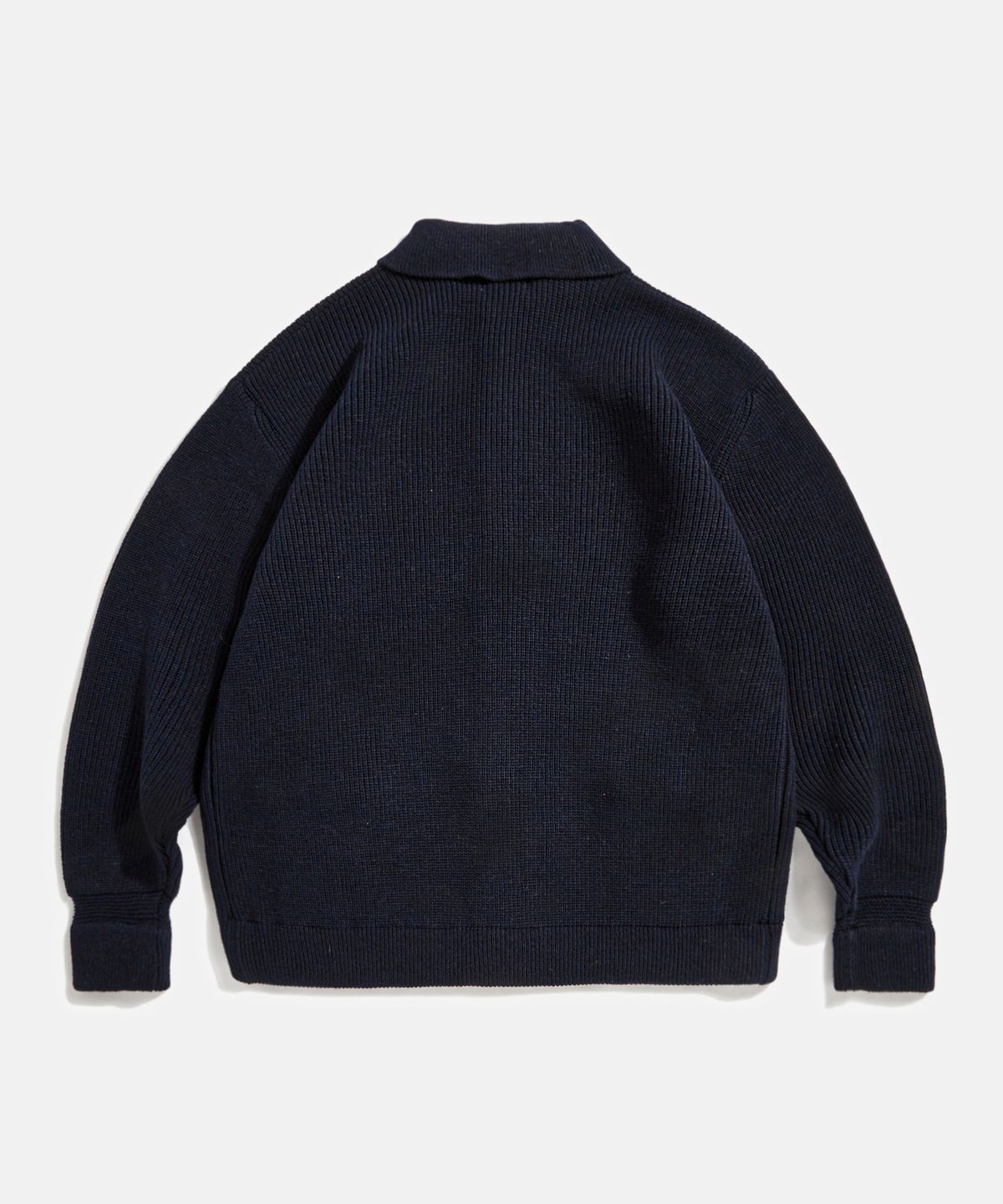 에스피오나지(ESPIONAGE) Miller Collar Heavyweight Cardigan Navy