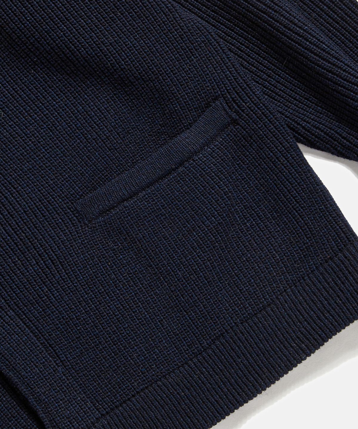 에스피오나지(ESPIONAGE) Miller Collar Heavyweight Cardigan Navy