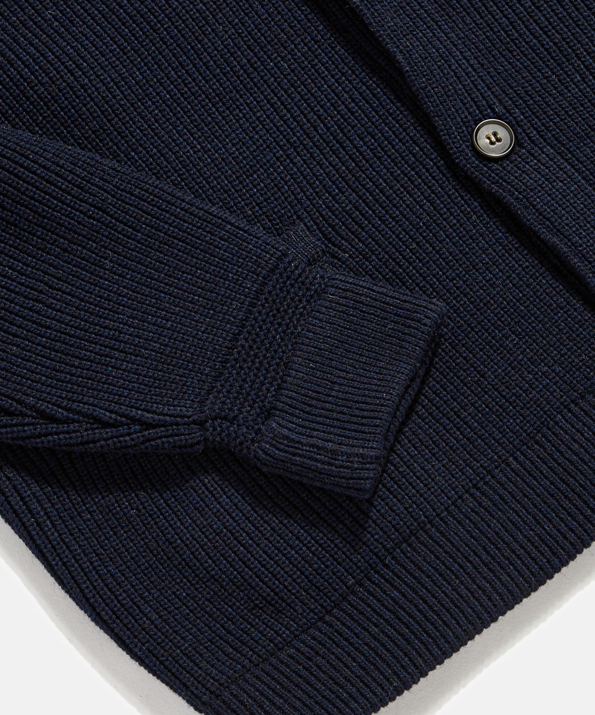 에스피오나지(ESPIONAGE) Miller Collar Heavyweight Cardigan Navy