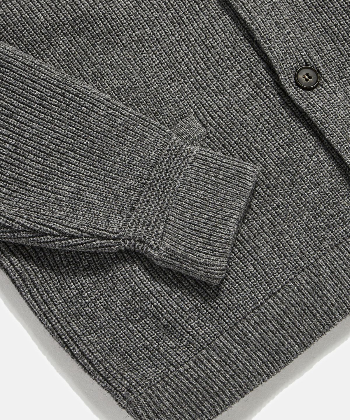 에스피오나지(ESPIONAGE) Miller Collar Heavyweight Cardigan Grey