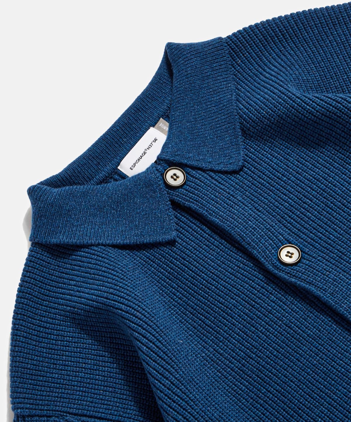 에스피오나지(ESPIONAGE) Miller Collar Heavyweight Cardigan Ink Blue