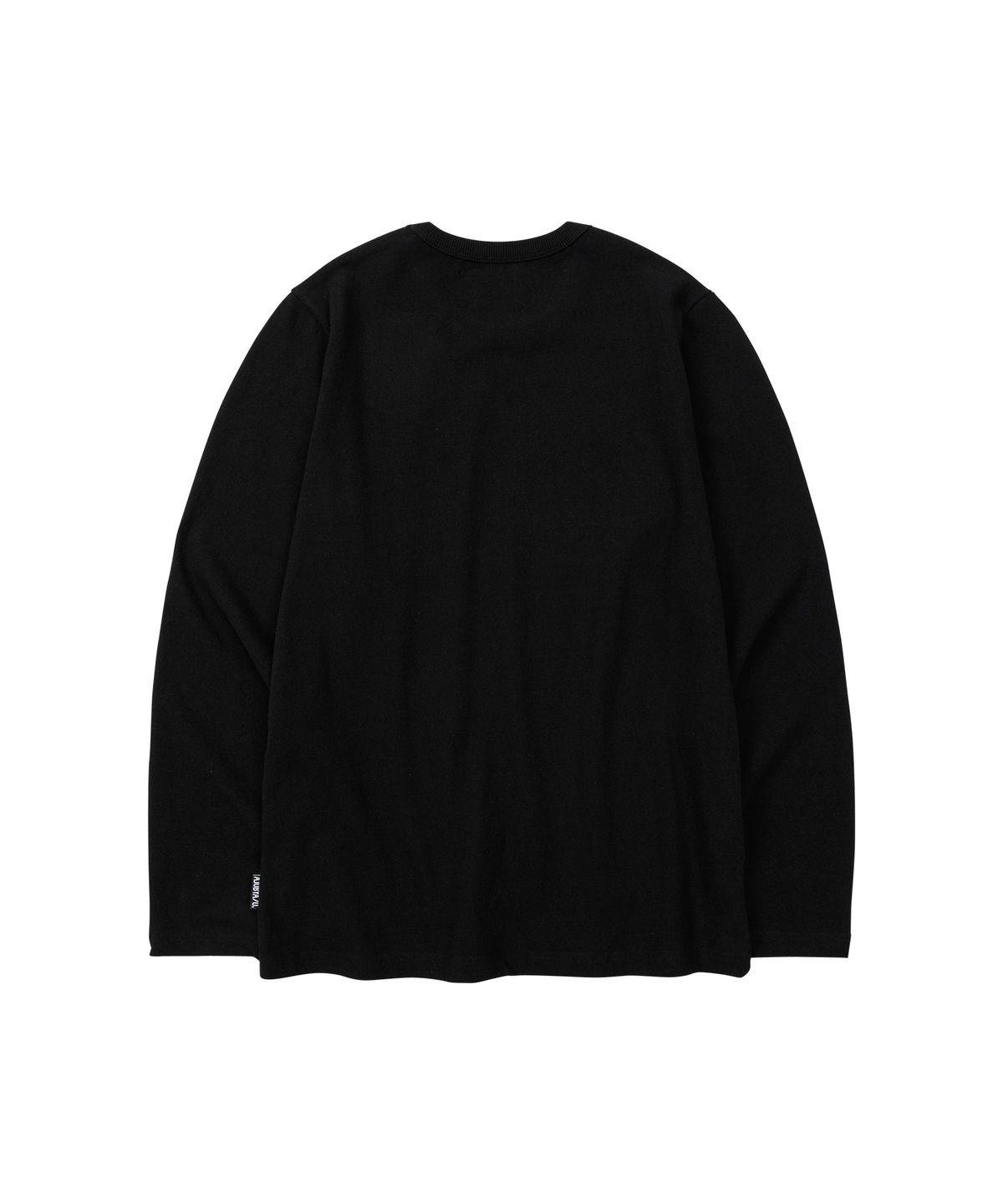 아조바이아조(AJOBYAJO) Warning Long Sleeves T-Shirt [BLACK]