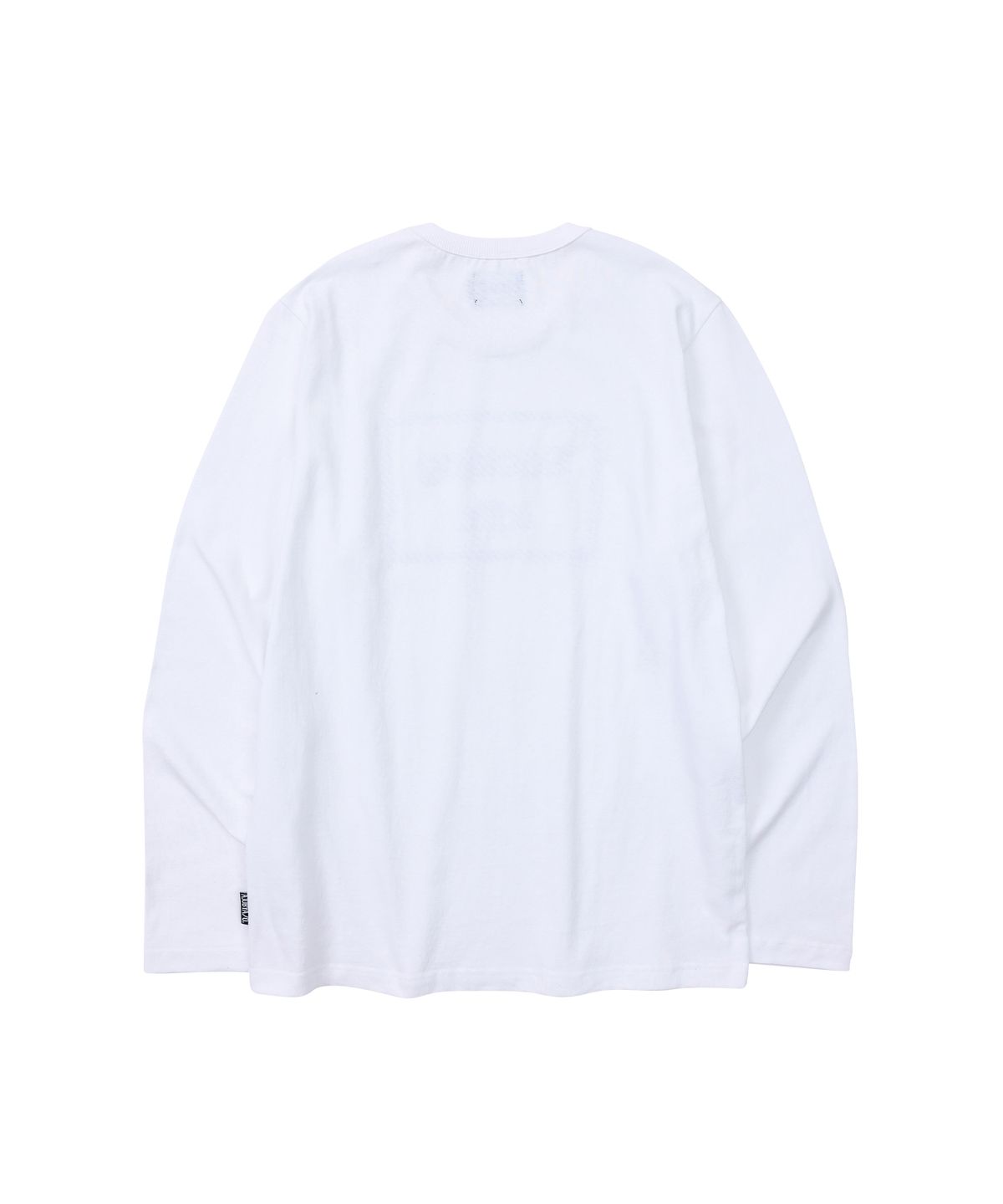 아조바이아조(AJOBYAJO) Warning Long Sleeves T-Shirt [WHITE]