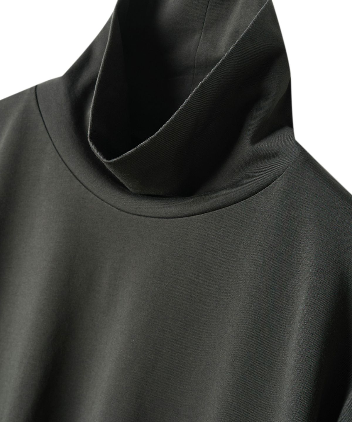 러프사이드(ROUGHSIDE) Turtleneck Long Sleeve Charcoal