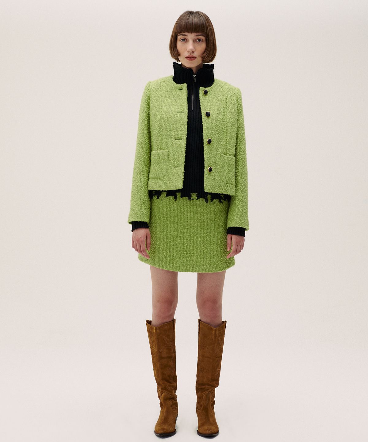 하케쉬(HACKESCH) Ave Skirt_Lime