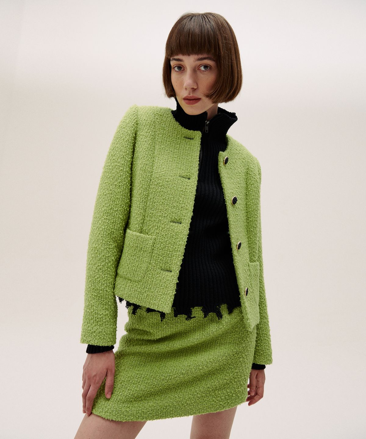 하케쉬(HACKESCH) Ave Skirt_Lime