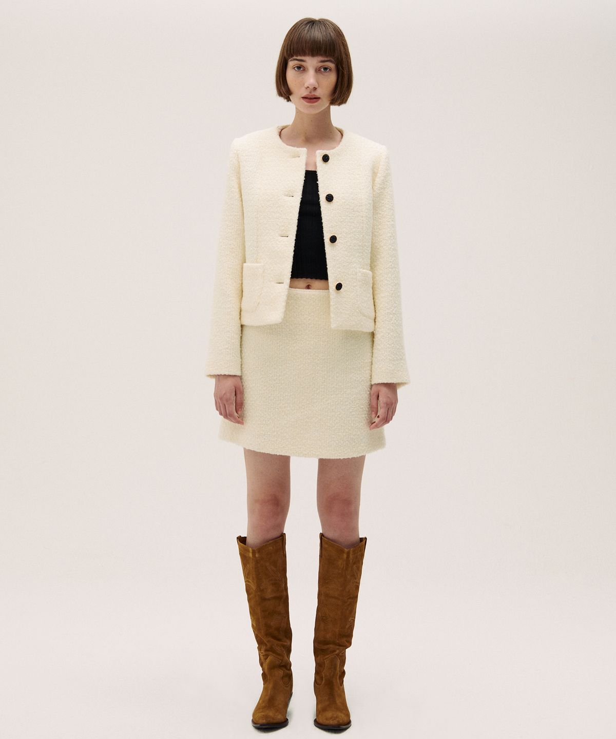 하케쉬(HACKESCH) Ave Skirt_Cream