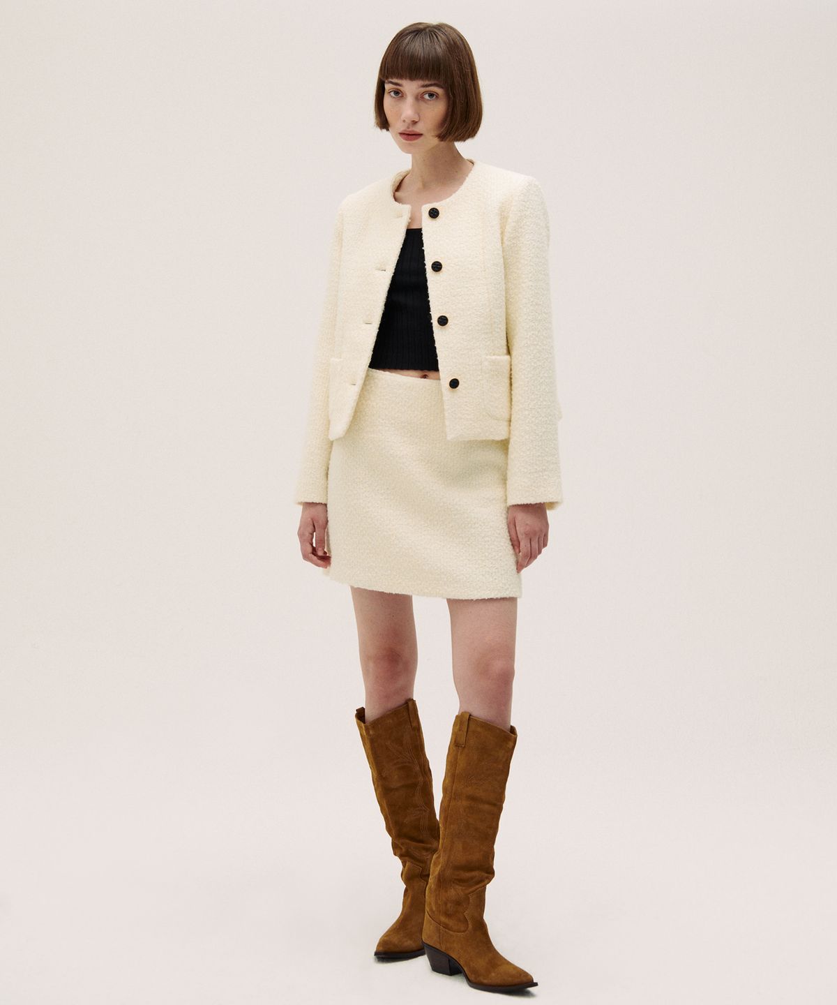 하케쉬(HACKESCH) Ave Skirt_Cream
