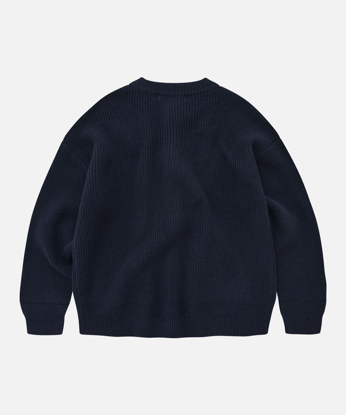 프리즘웍스(FRIZMWORKS) HEAVY WOOL ROUND CARDIGAN _ NAVY
