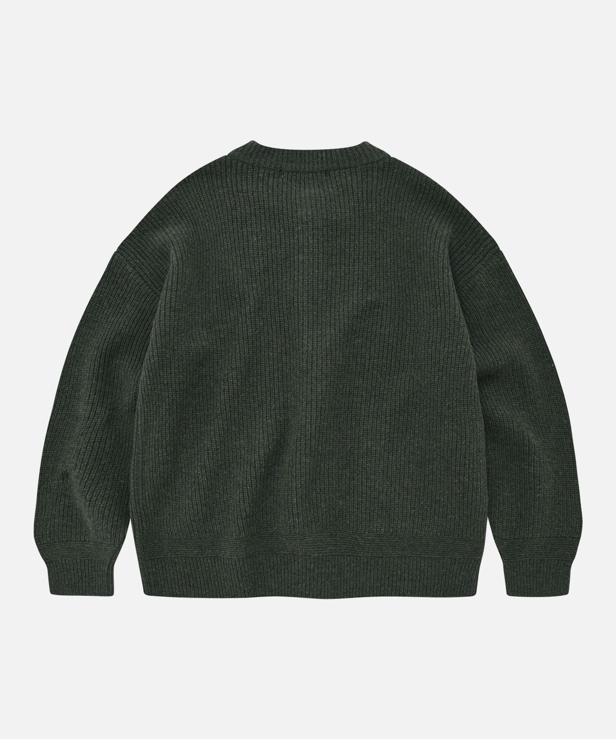 프리즘웍스(FRIZMWORKS) HEAVY WOOL ROUND CARDIGAN _ FOREST GREEN