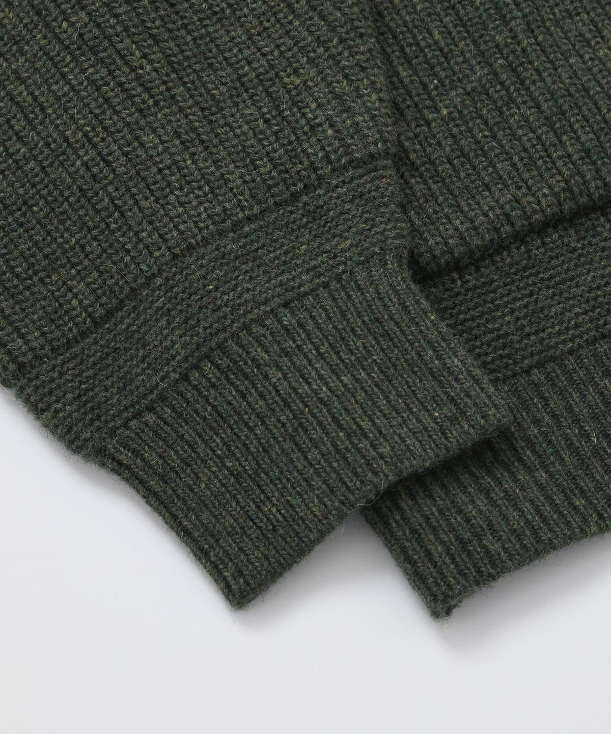 프리즘웍스(FRIZMWORKS) HEAVY WOOL ROUND CARDIGAN _ FOREST GREEN