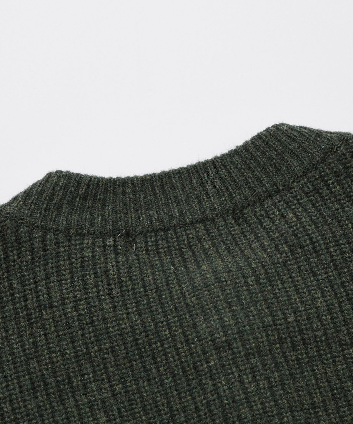 프리즘웍스(FRIZMWORKS) HEAVY WOOL ROUND CARDIGAN _ FOREST GREEN