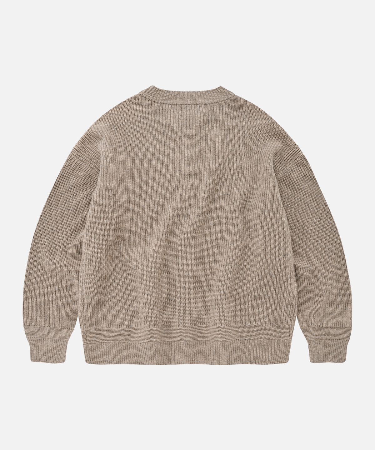 프리즘웍스(FRIZMWORKS) HEAVY WOOL ROUND CARDIGAN _ OATMEAL