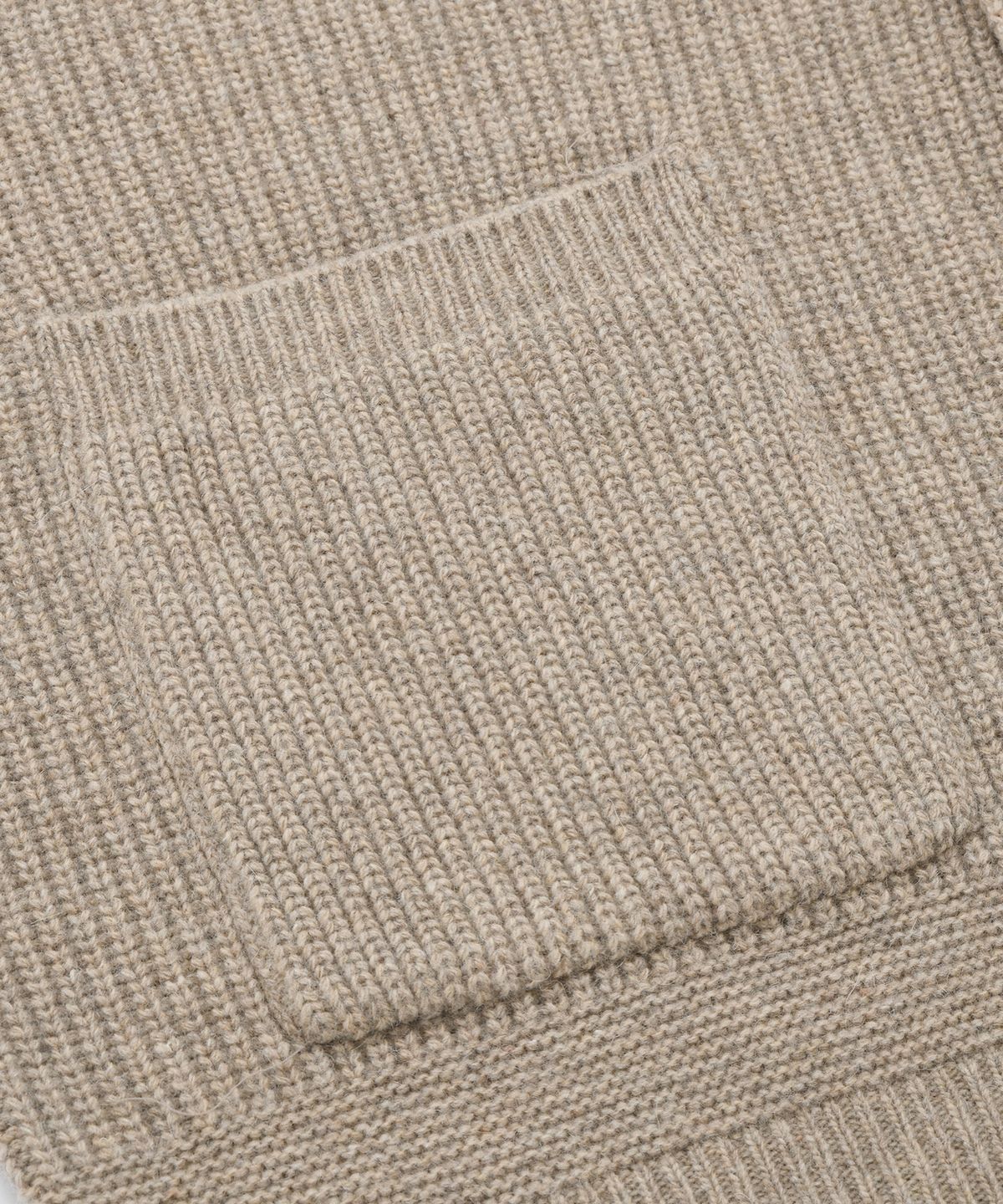 프리즘웍스(FRIZMWORKS) HEAVY WOOL ROUND CARDIGAN _ OATMEAL