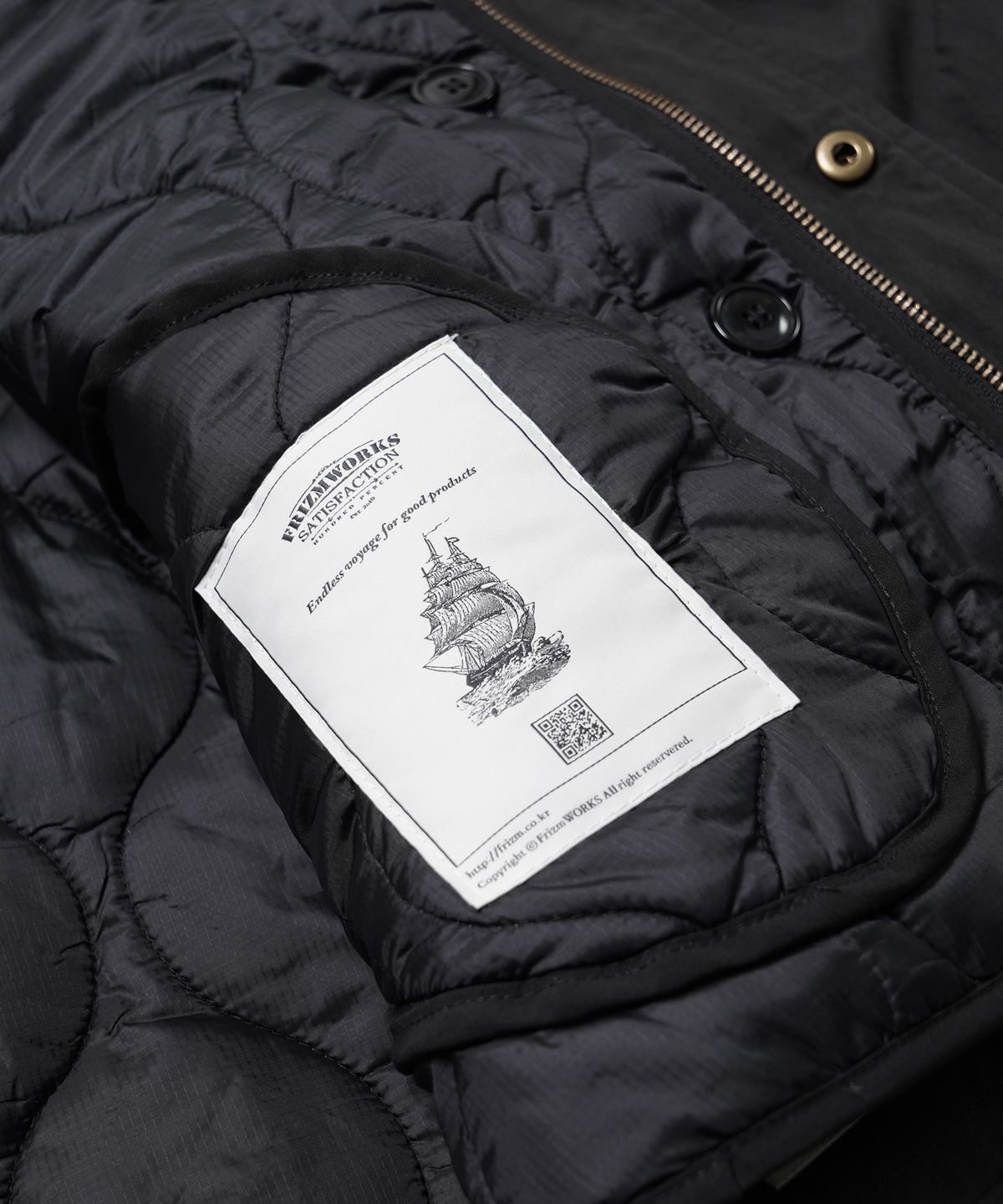 프리즘웍스(FRIZMWORKS) OSCAR FISHTAIL JACKET 003 _ BLACK