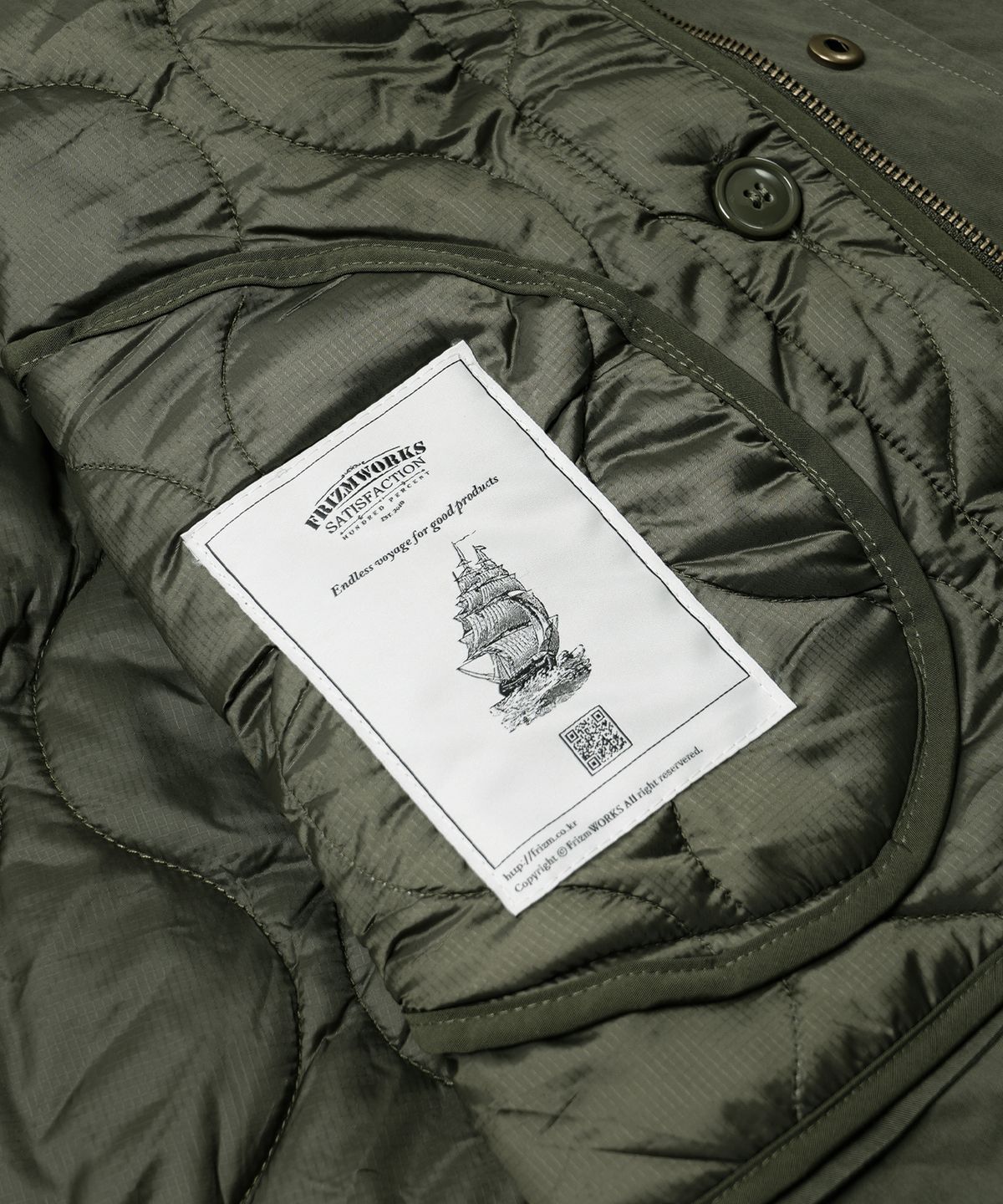 프리즘웍스(FRIZMWORKS) OSCAR FISHTAIL JACKET 003 _ OLIVE