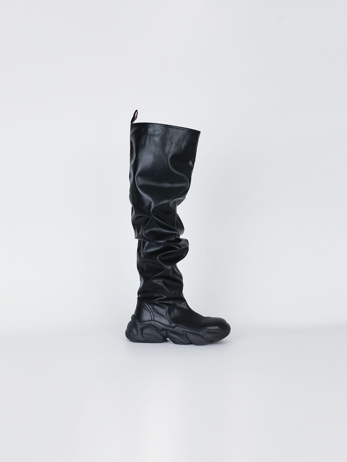 와이이이엘(YEEL) PLATFORM HIGH BOOTS BLACK