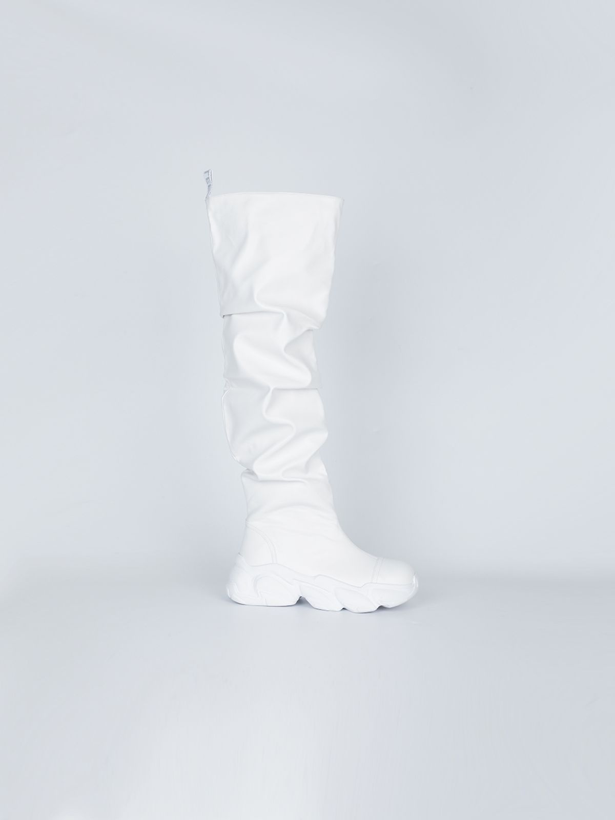 와이이이엘(YEEL) PLATFORM HIGH BOOTS WHITE