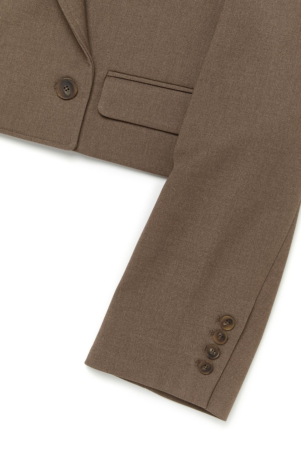 커렌트(CURRENT) CROP DOUBLE JACKET [BROWN]