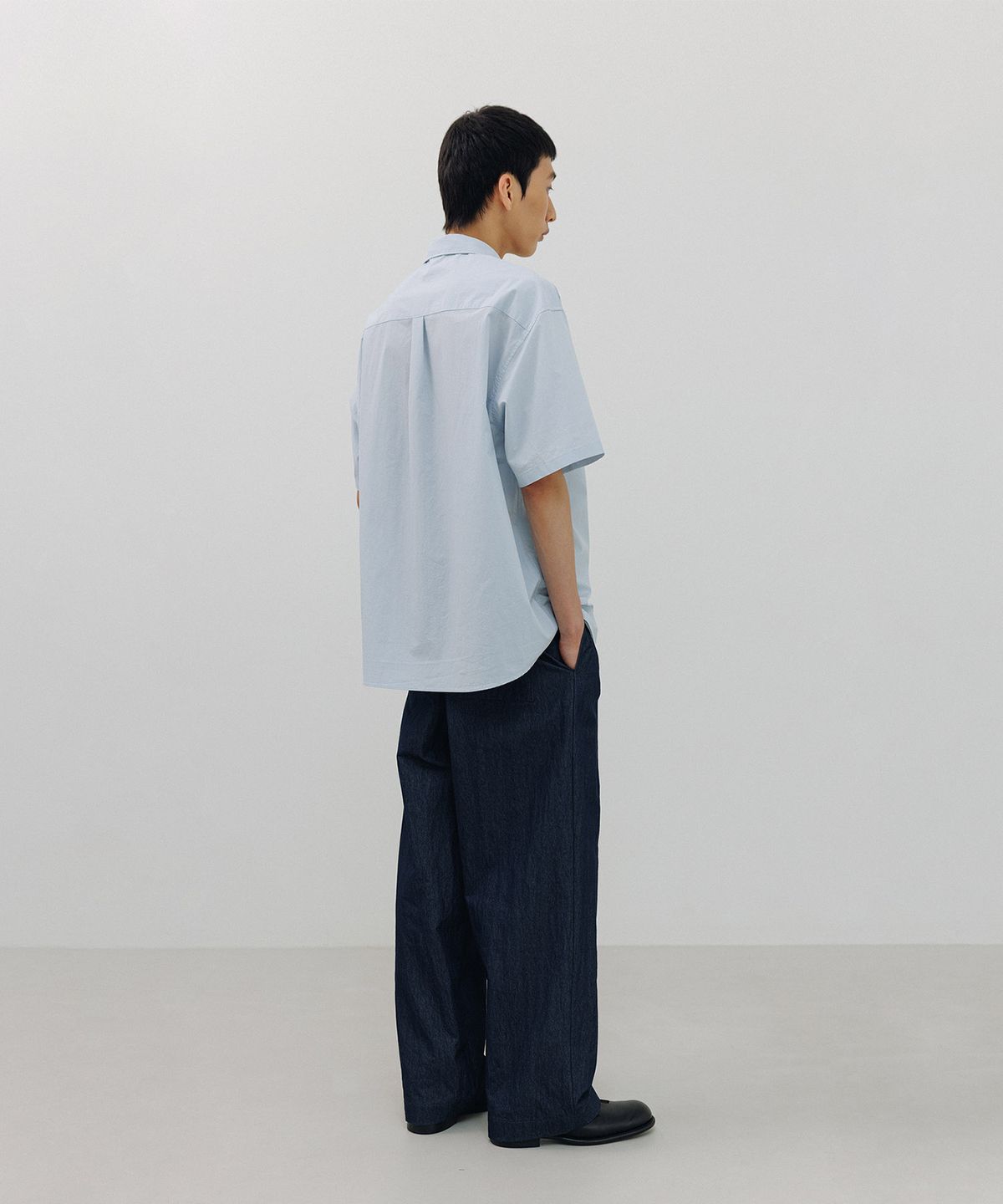 블랭크룸(BLANKROOM) 원 턱 C.N. 팬츠_DENIM