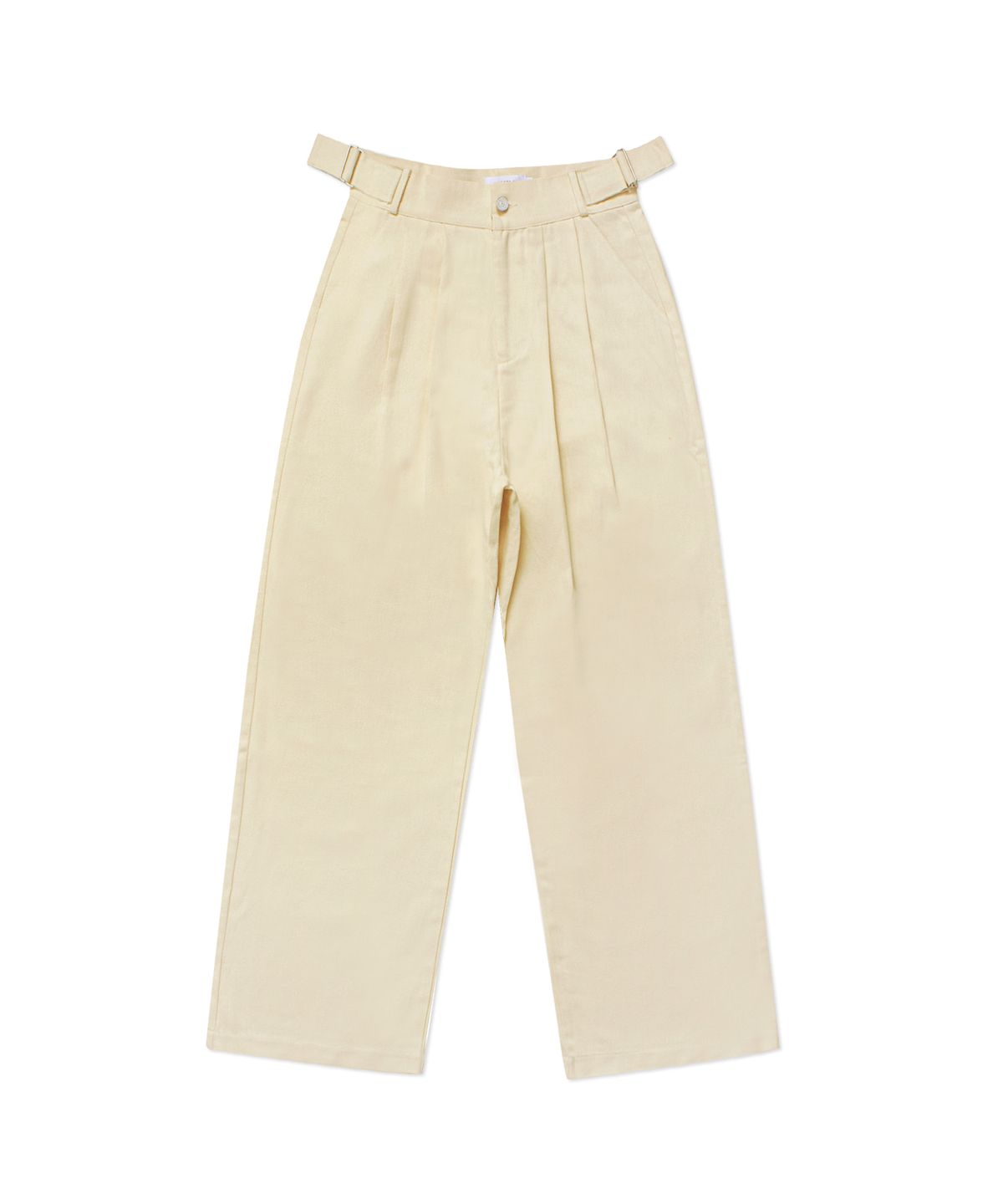 판도라핏(PANDORAFIT) [WIDE] Buckle Jeans Cream