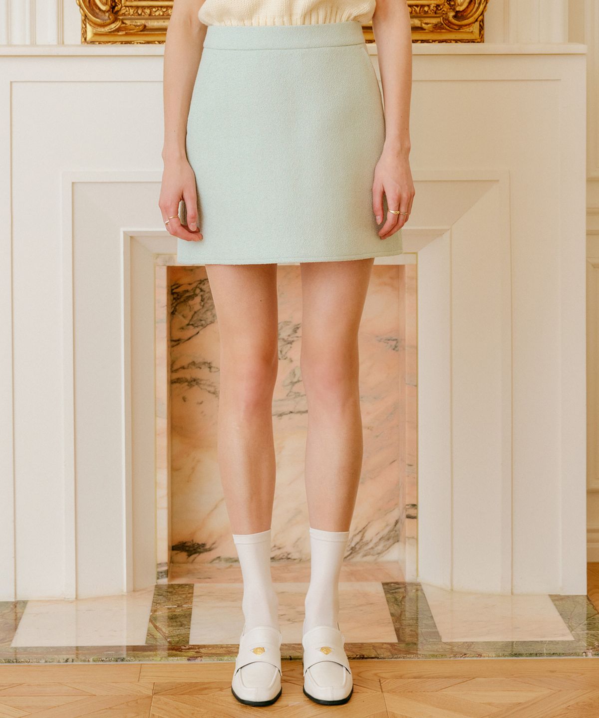 룩캐스트(LOOKAST) 베카 트위드 스커트 / BECCA TWEED SKIRT_6colors
