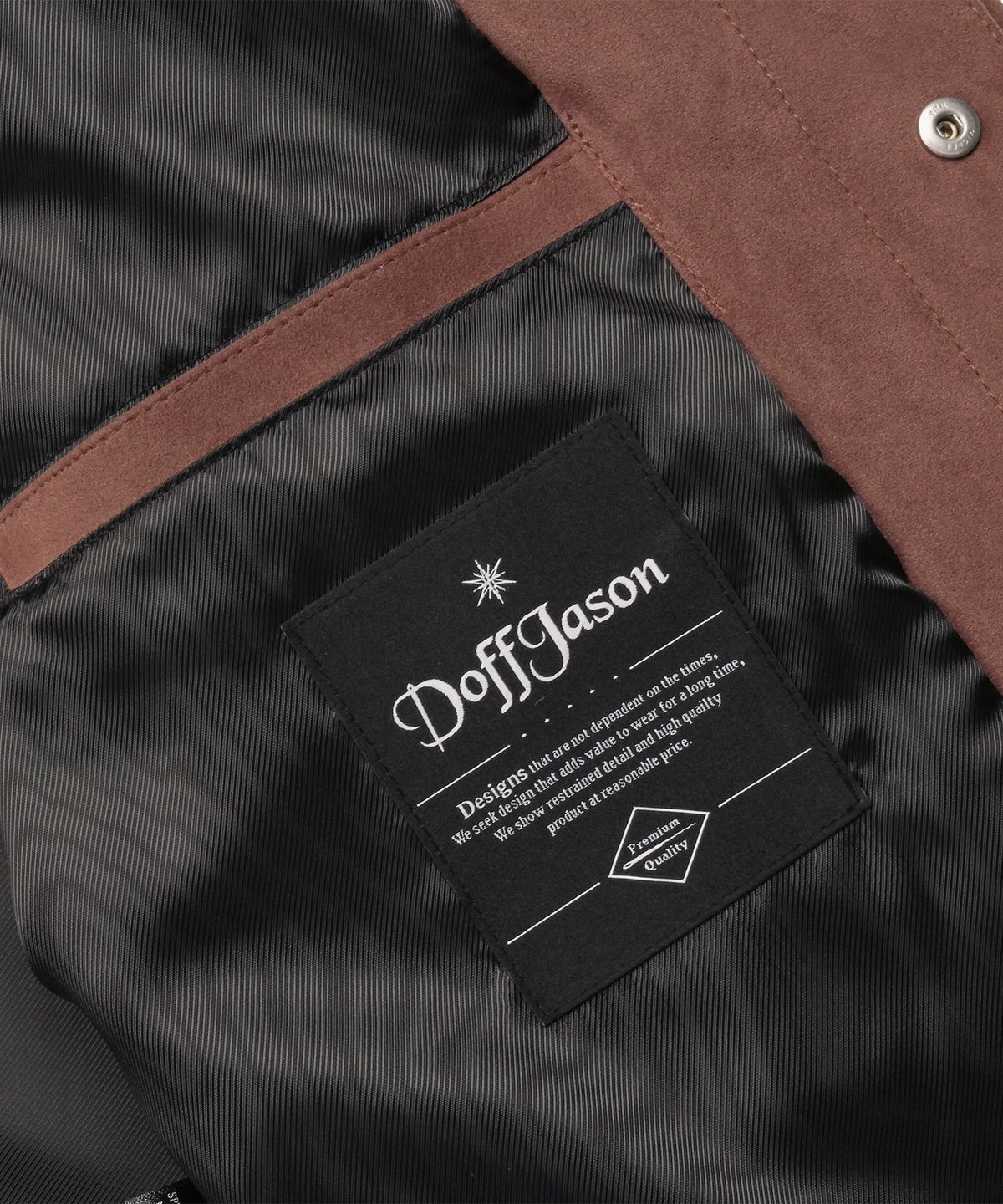 도프제이슨(DOFFJASON) 비건레더 스웨이드 웨스턴 자켓 BROWN