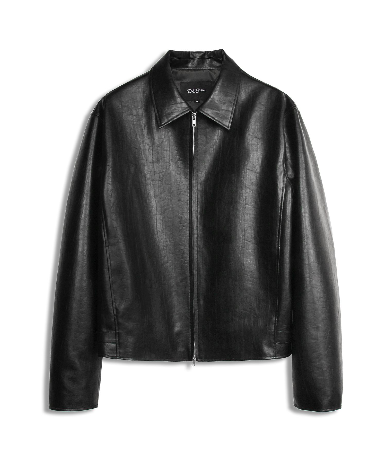【保存版】 Vegan Overfit DOFFJASON | MUSINSA Leather Jacket Single Crop ジャケット・アウター