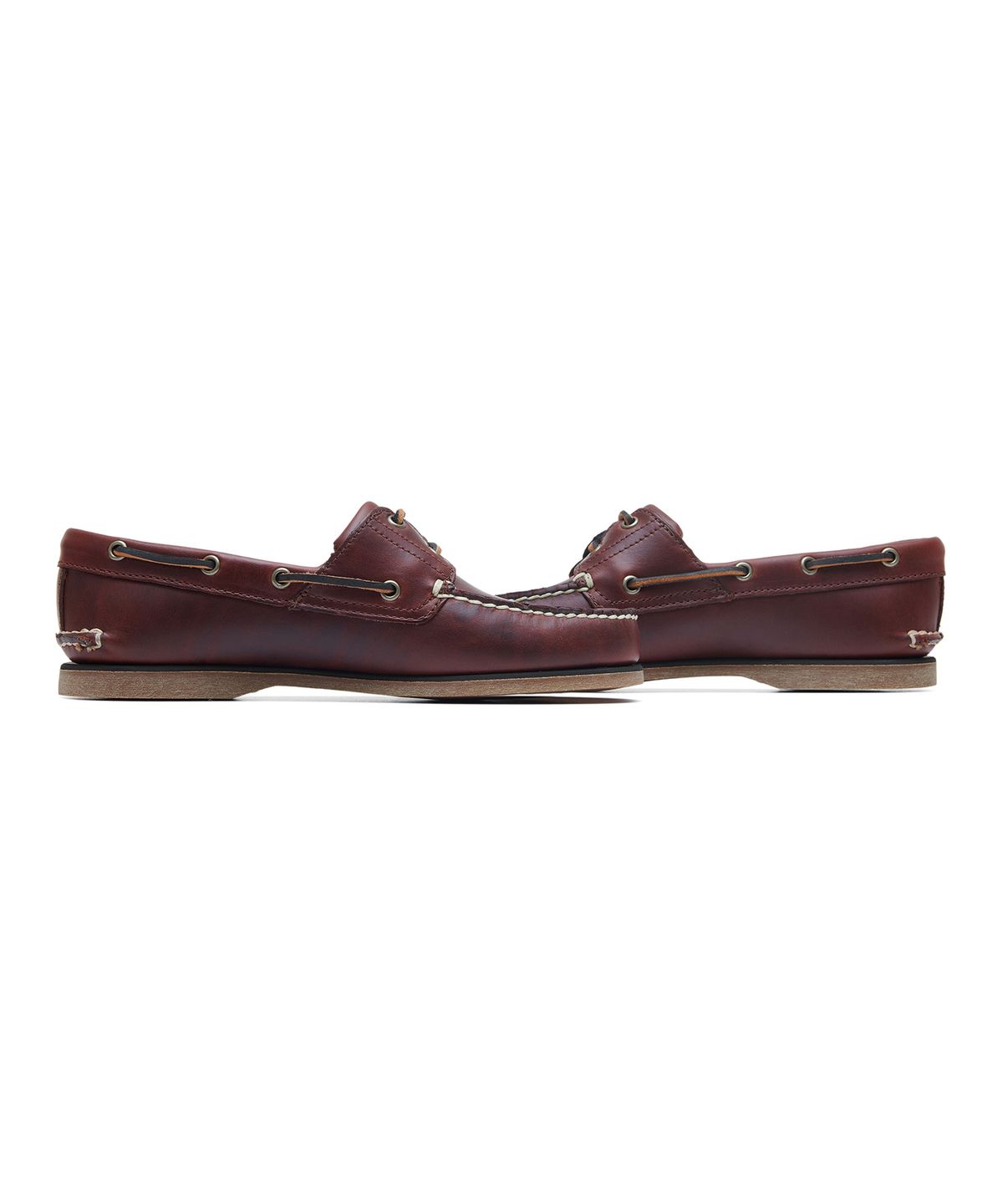 팀버랜드(TIMBERLAND) [ICON] (남성) 클래식 2아이 보트슈즈 - 미드 브라운 풀 그레인 / 25077-214