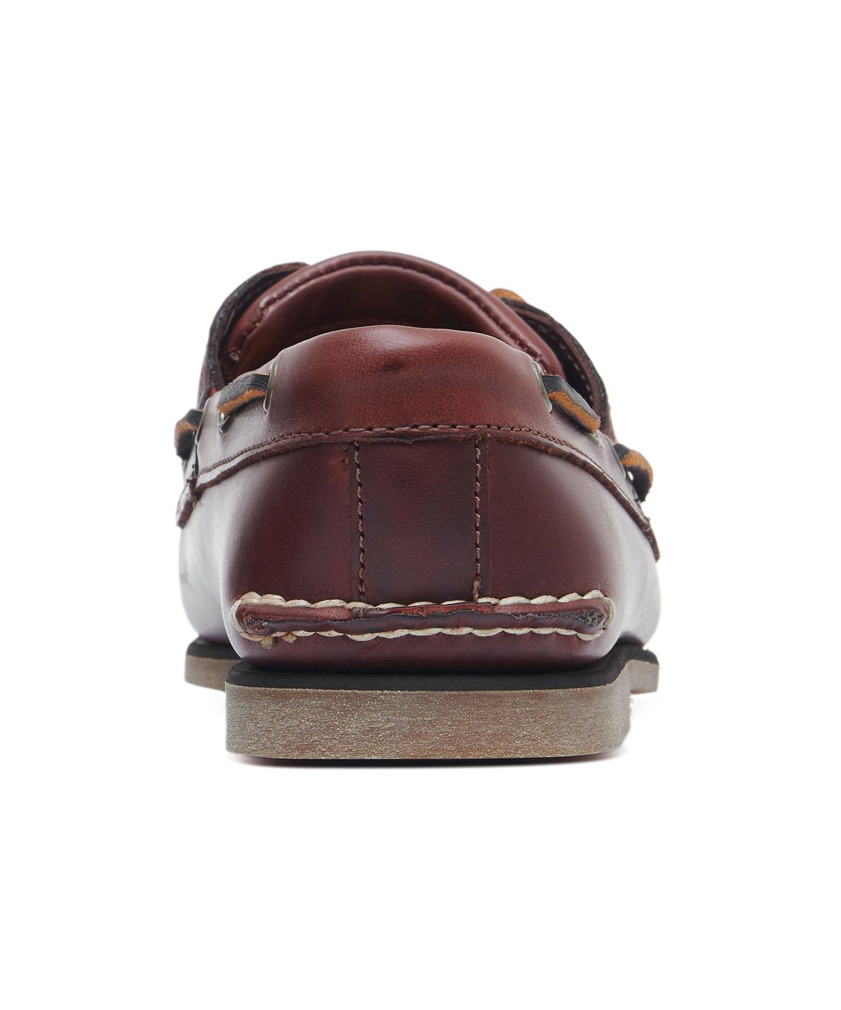 팀버랜드(TIMBERLAND) [ICON] (남성) 클래식 2아이 보트슈즈 - 미드 브라운 풀 그레인 / 25077-214