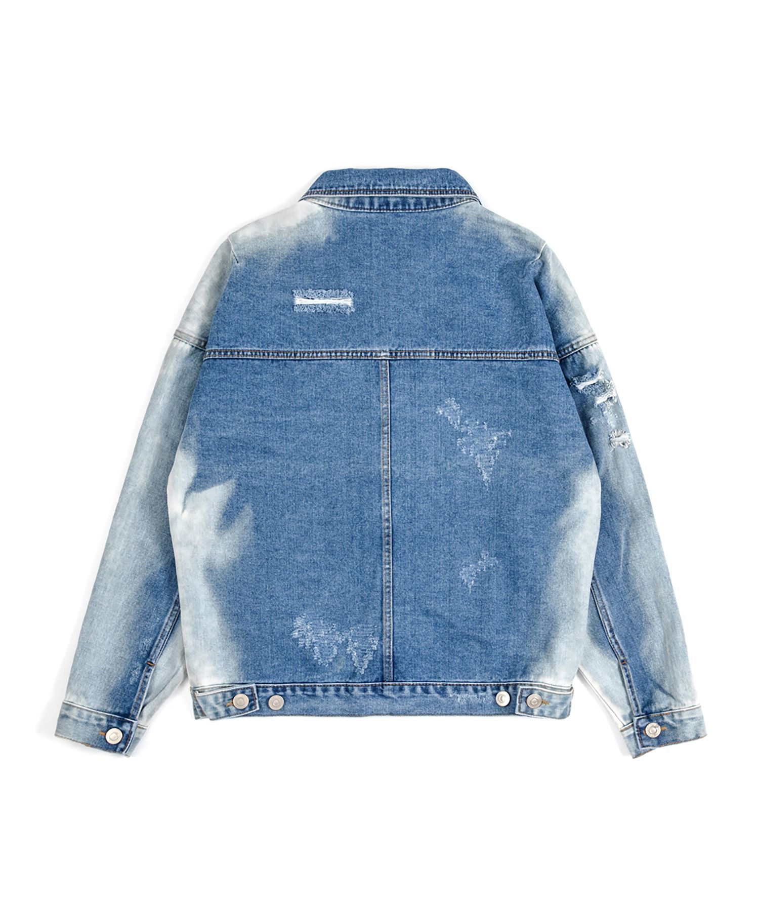 BLACKBLONDのVivid Overlap Logo Denim Jacket BBD Overlap Logo Denim Jacket (Black) - BLACKBLOND | 60