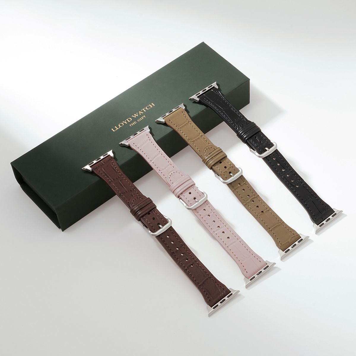 로이드(LLOYD) [애플워치 38-41mm 호환] 크로커 패턴 소가죽 애플워치용 스트랩 LL2S22904P