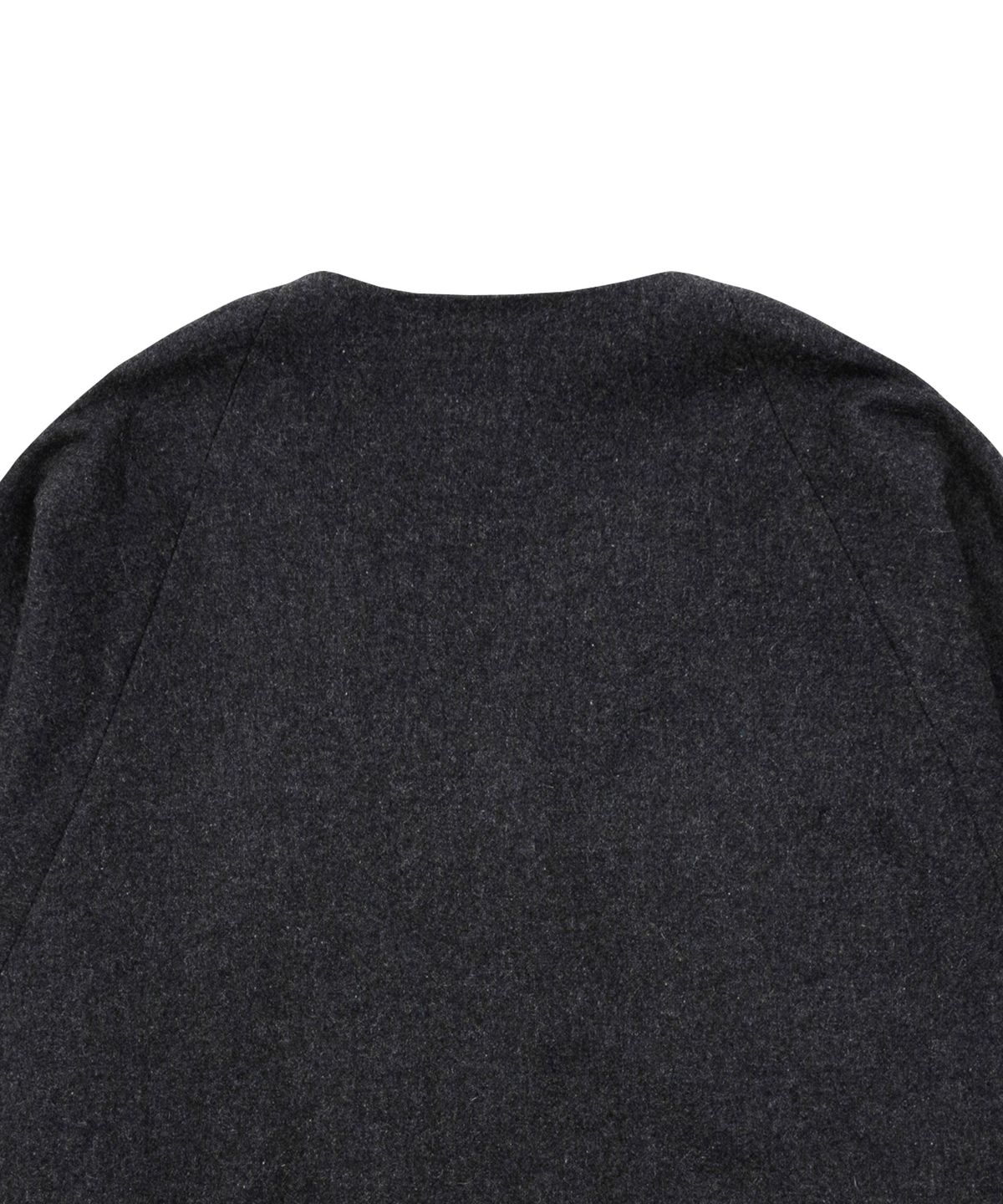아조바이아조(AJOBYAJO) Batwing No Collar Wool Blazer [GREY]