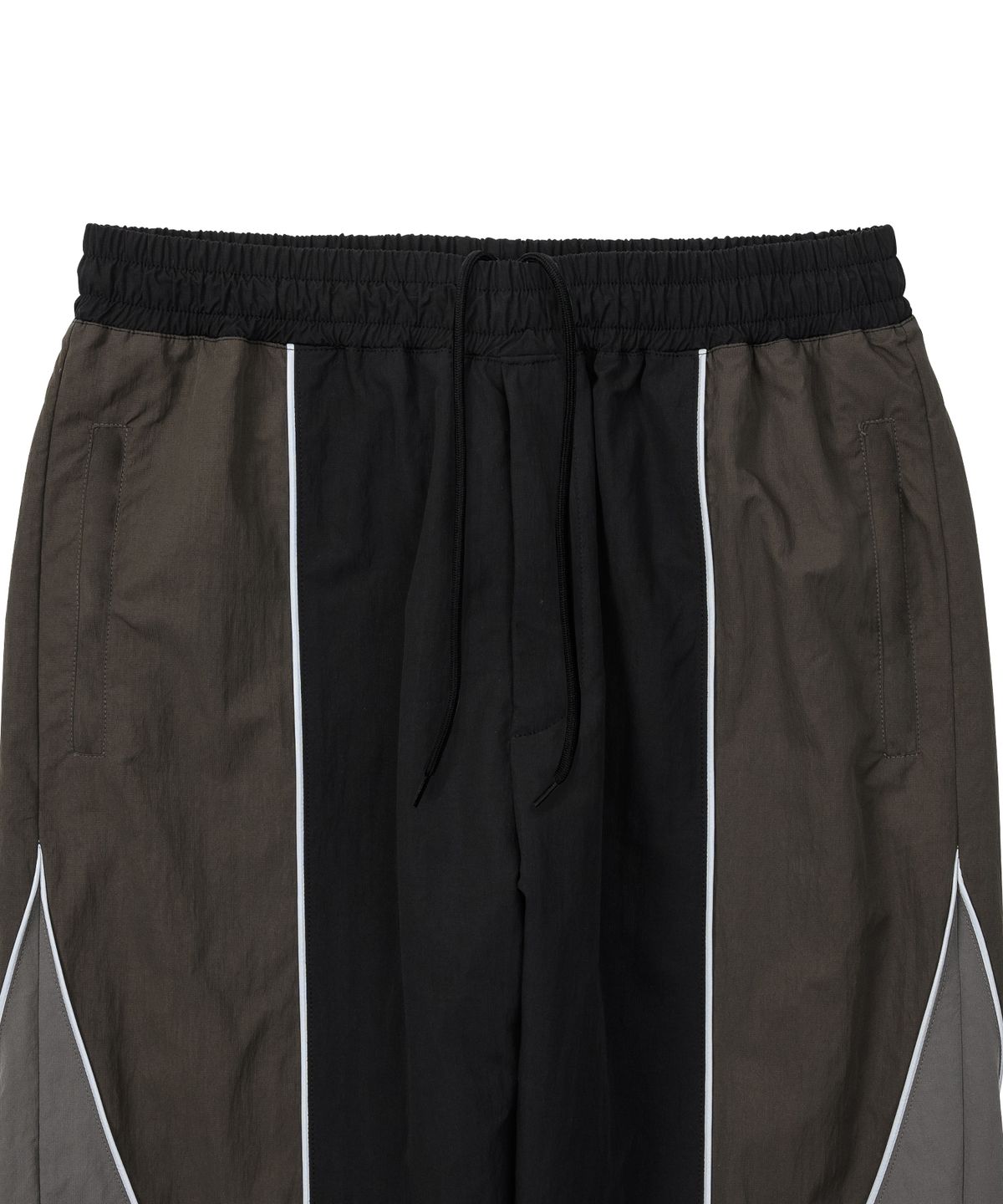 아조바이아조(AJOBYAJO) Multi Color Nylon Athletic Pants [CHARCOAL]