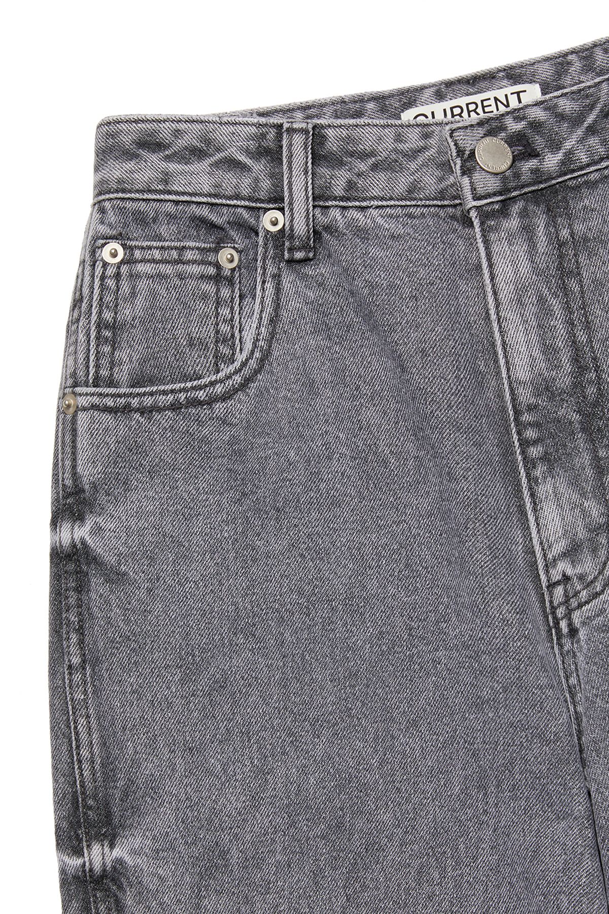 커렌트(CURRENT) MID RISE WASHING JEANS [GREY]