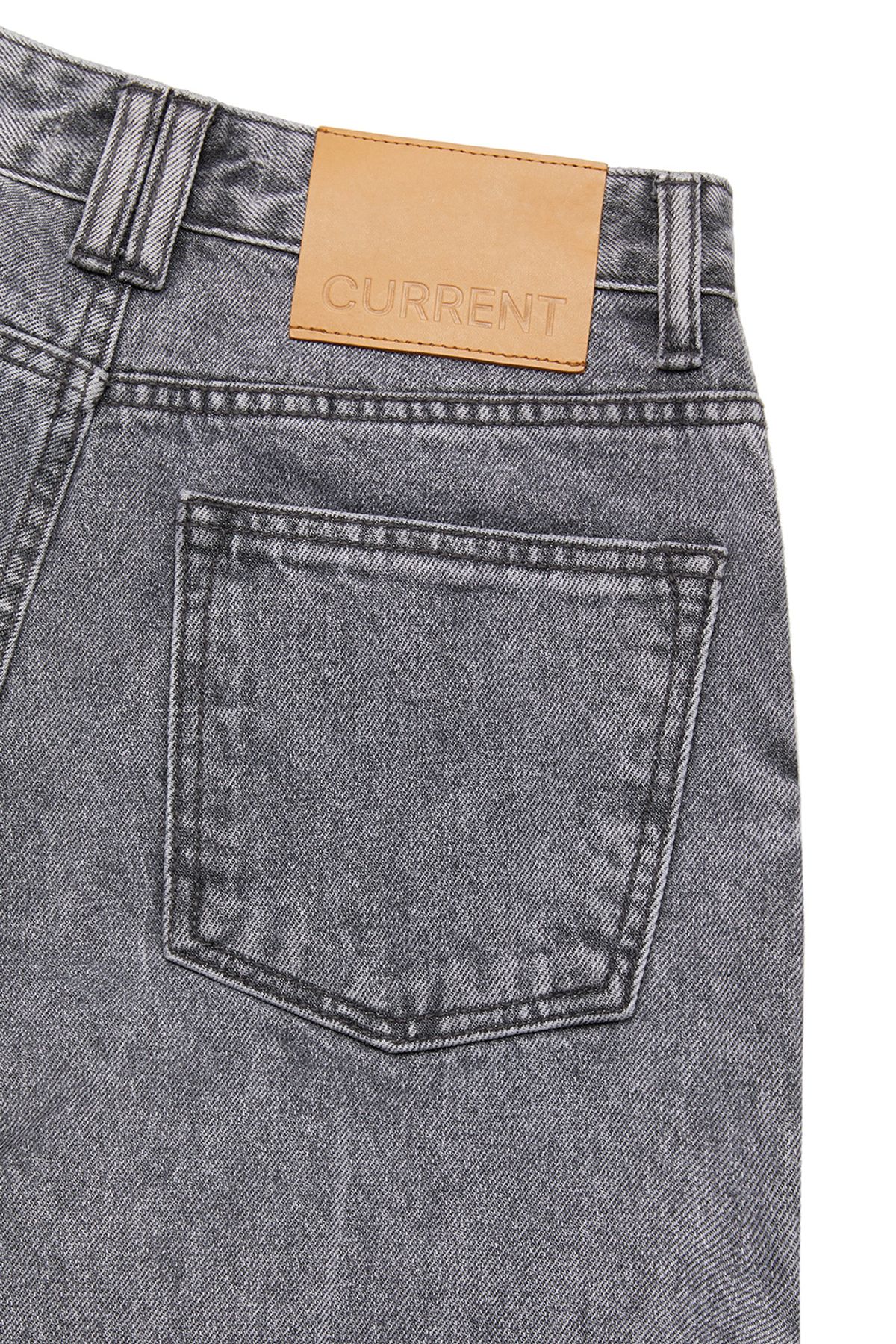 커렌트(CURRENT) MID RISE WASHING JEANS [GREY]