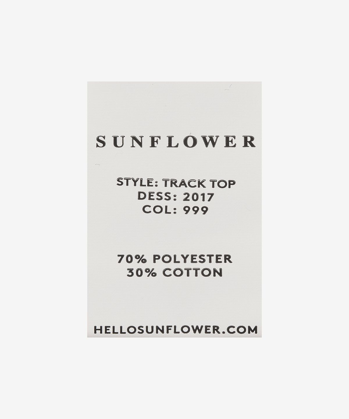 선플라워(SUNFLOWER) 트랙 탑 재킷 - 블랙 / 2017999
