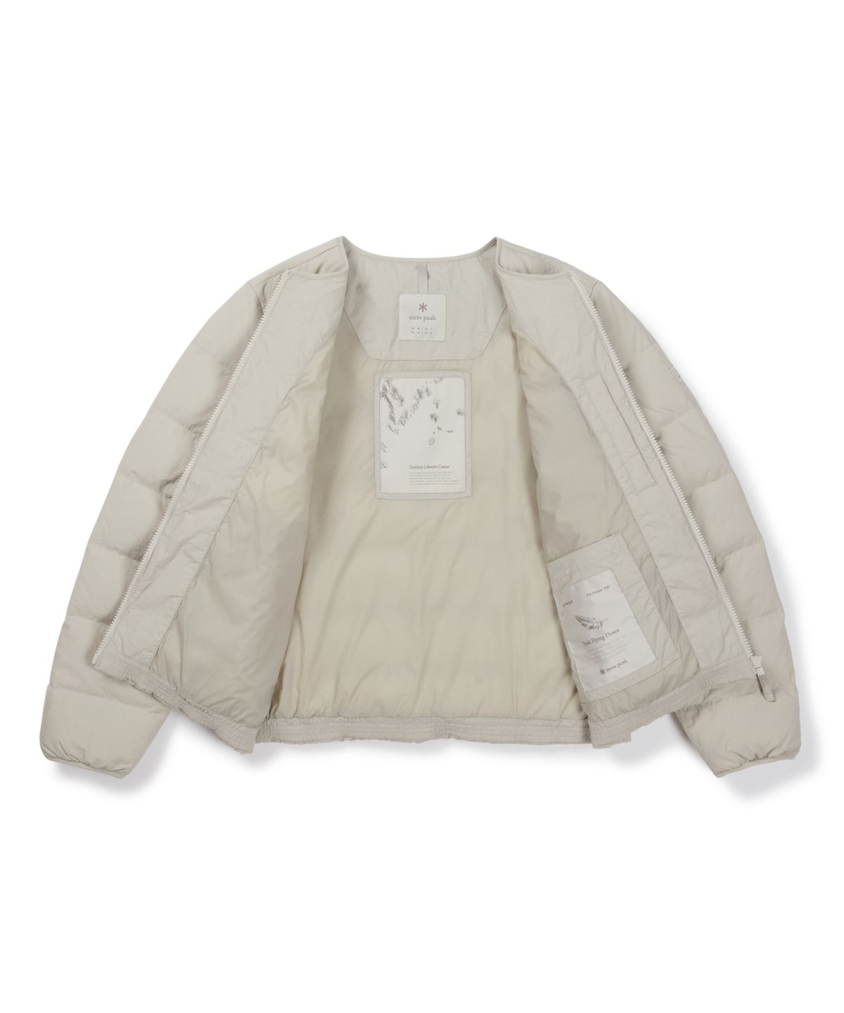 스노우피크 어패럴(SNOWPEAK APPAREL) 랜드 여성 경량 다운 자켓 (S26WWGDJ61) Light Beige