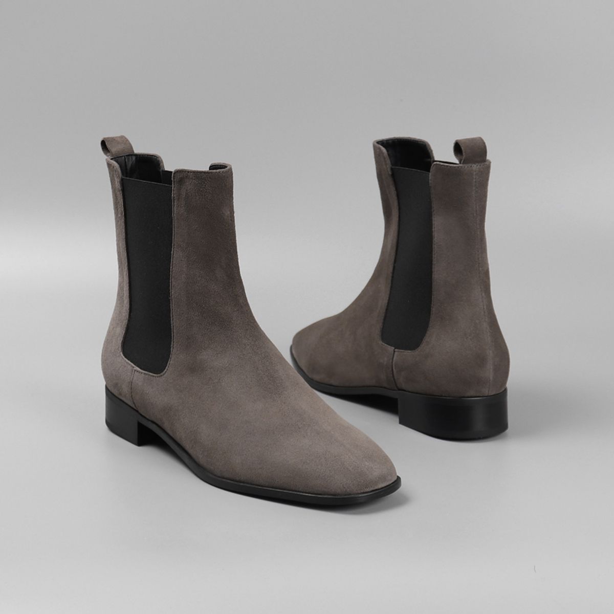 루시크루(LUCY CREW) Suede Ankle Boots LC192_2cm