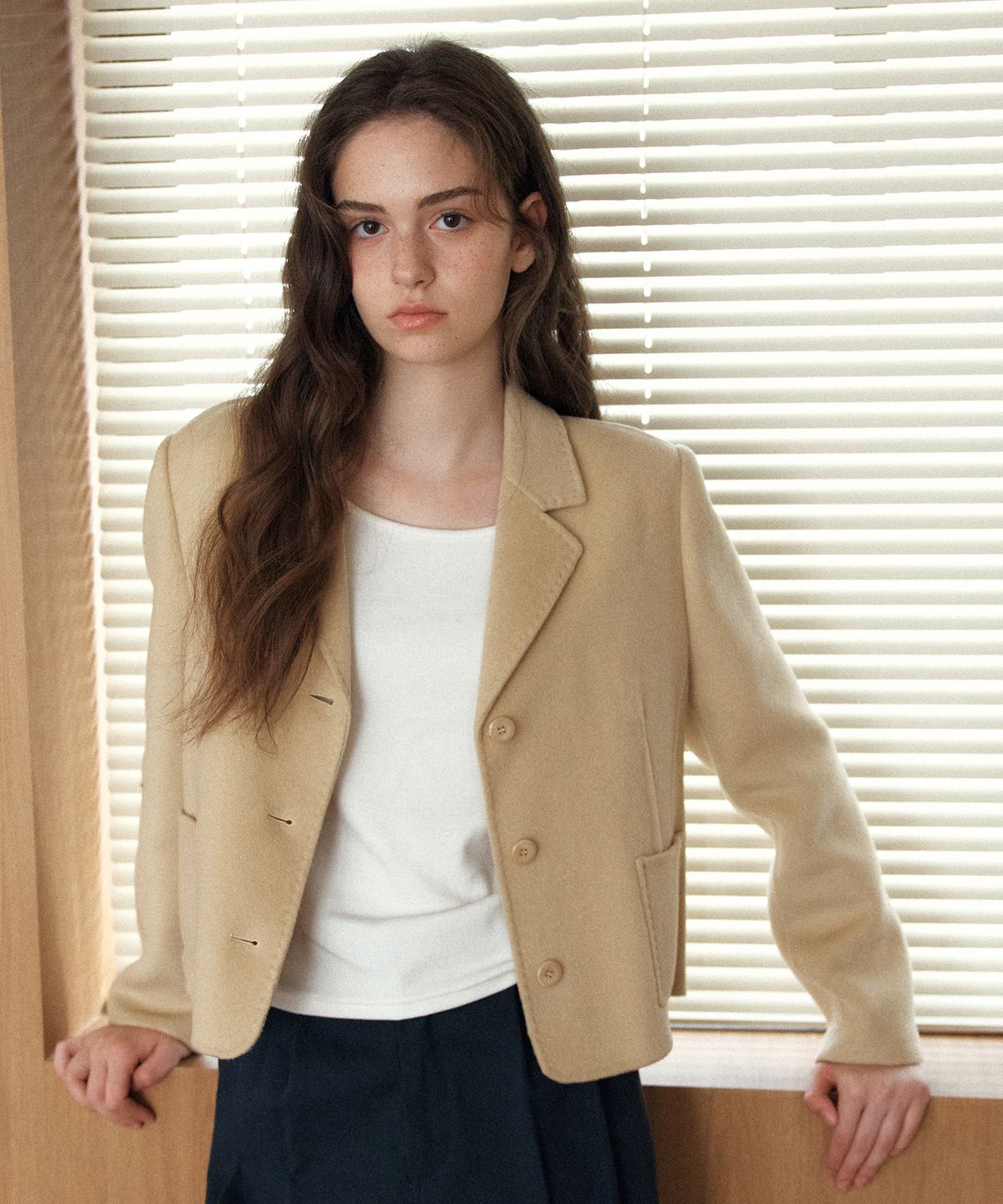 엽페(YUPPE) LINE HANDMADE JACKET_YELLOW