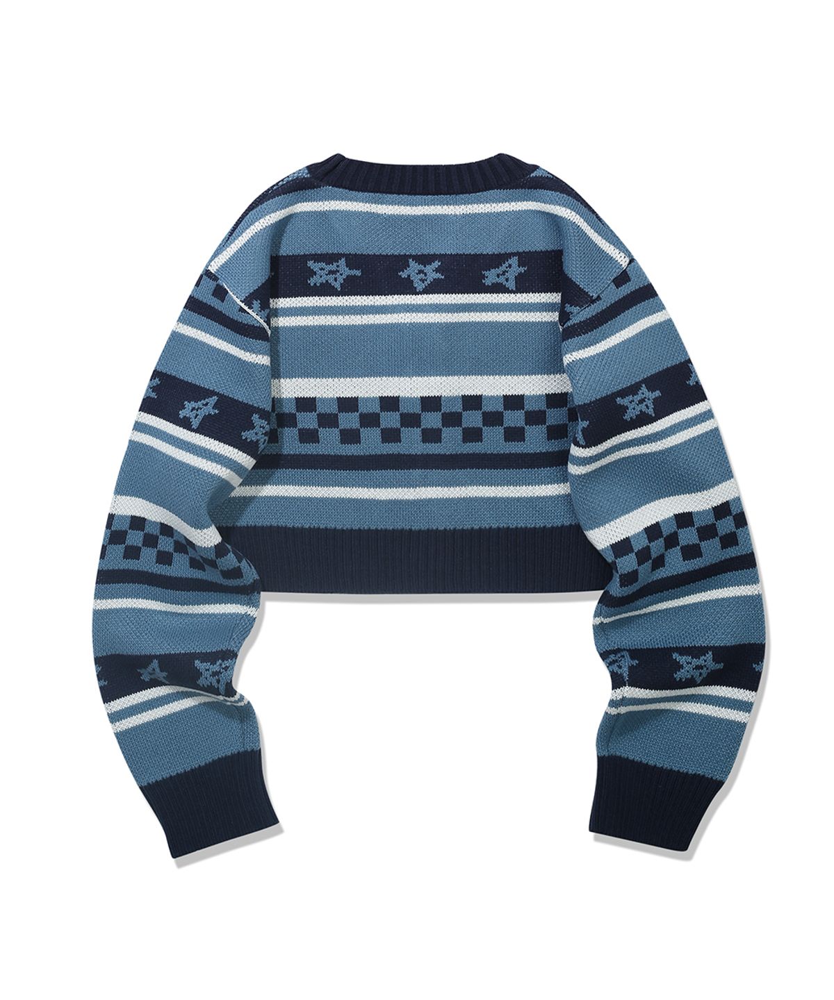 메인부스(MAINBOOTH) Playground Crop Cardigan(BLUE)