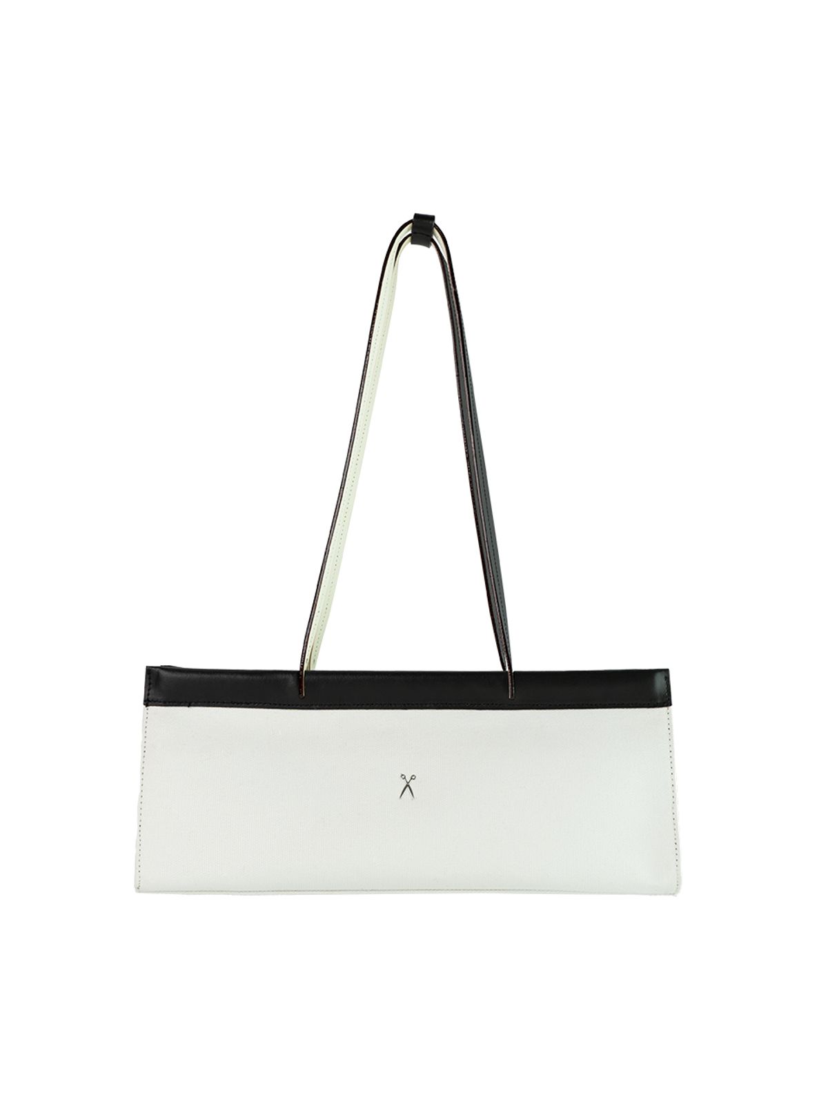 조셉앤스테이시(JOSEPH&STACEY) Diana Canvas Shoulder Bag S White_Black